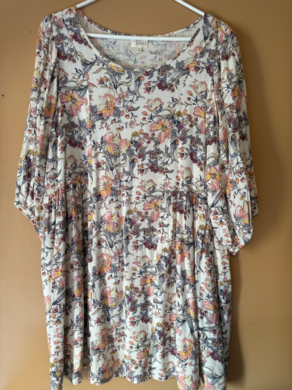 Floral Babydoll Dress with Puff Sleeves